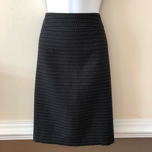 Evan Picone black/white skirt